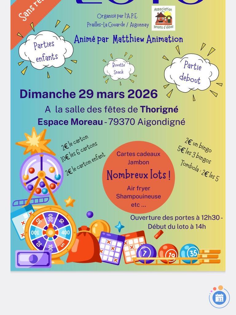 Image Loto APE Prailles-Aigonnay (photo 1)