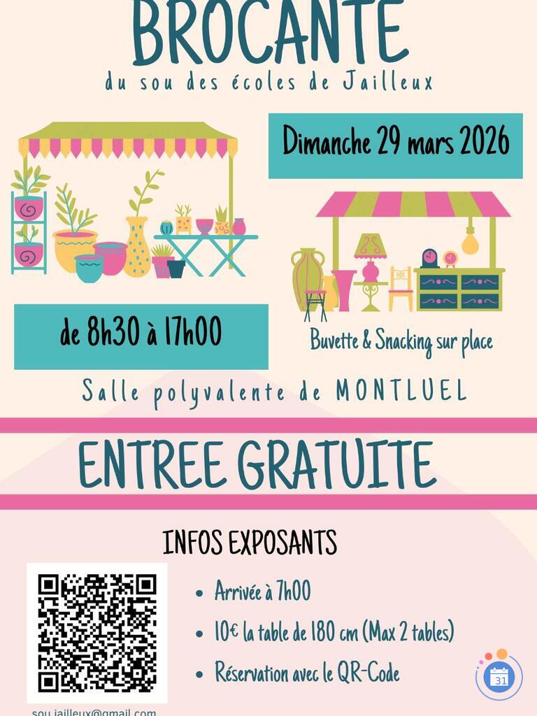 Image Brocante du sou des écoles de Jailleux (photo 1)