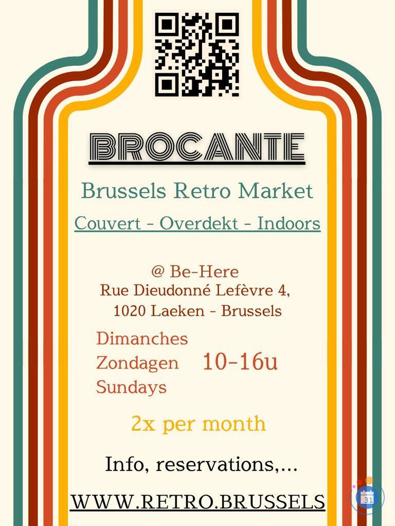Image Brocante Couverte Brussels Retro Market (photo 1)