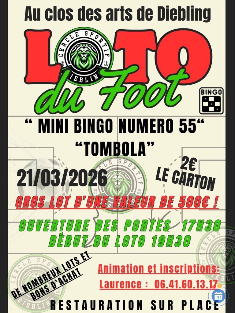 Image Loto du football club. (photo 1)