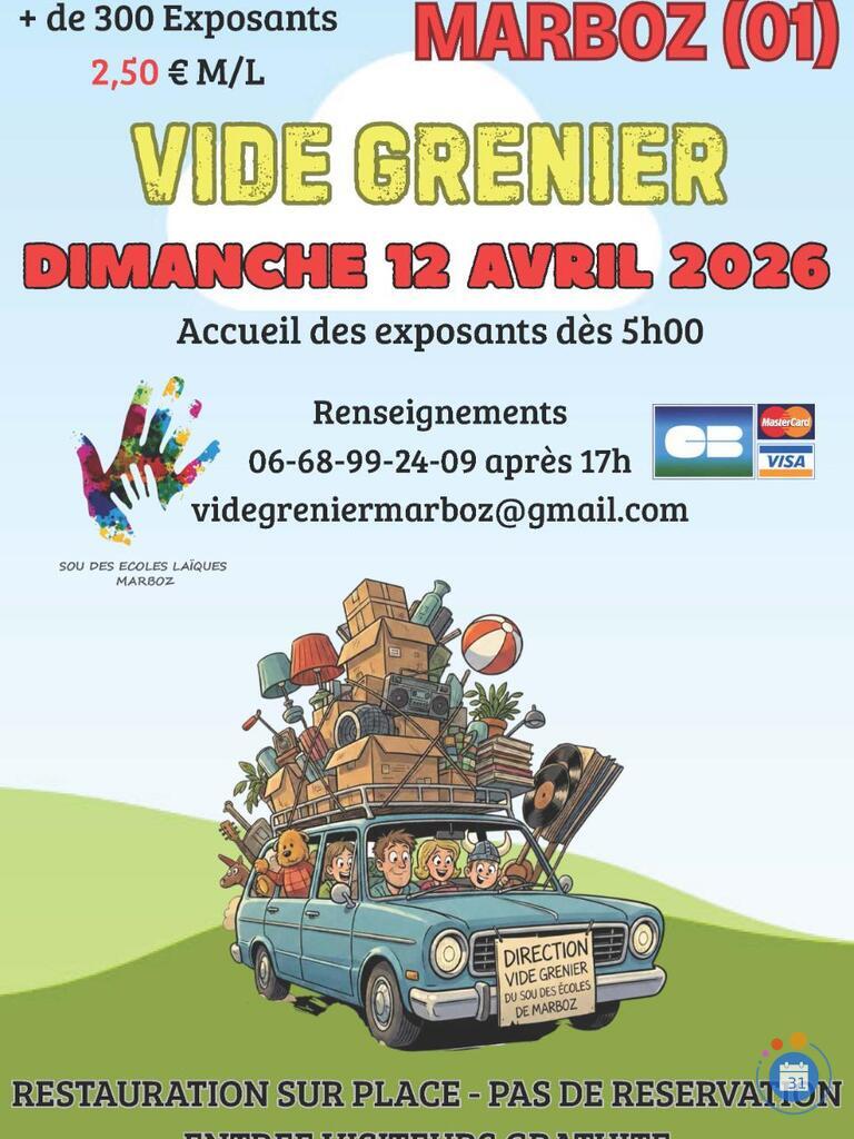 Image Vide Grenier du Sou des Ecoles de Marboz (photo 1)