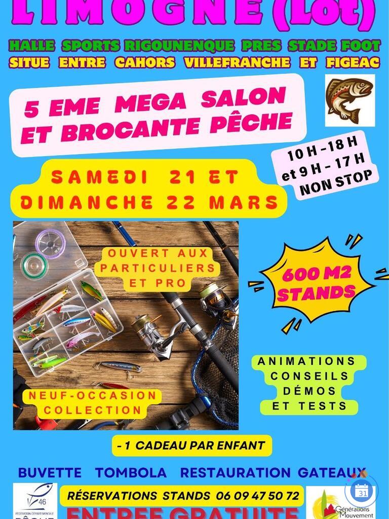 Image MEGA Salon et Brocante Pêche neuf occaz collection (photo 1)