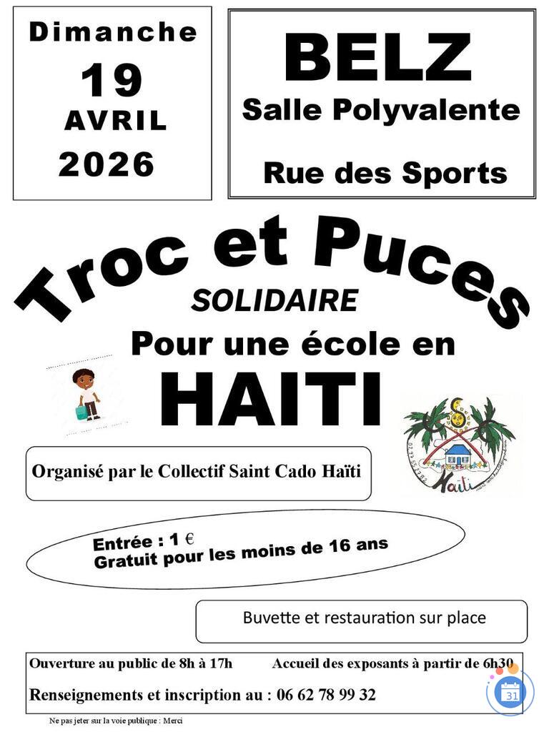 Image Troc et Puces solidaire pour une école en Haïti (photo 1)