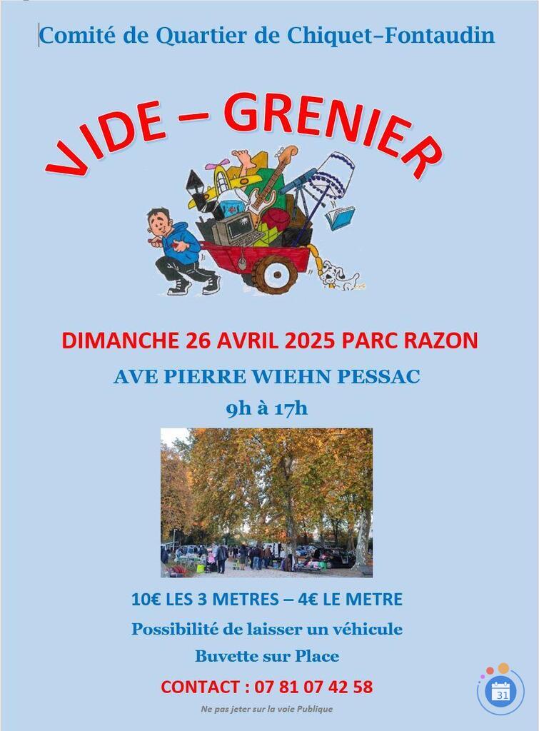 Image Vide-Greniers du Comité du Quartier de Chiquet-Fontaudin (photo 1)