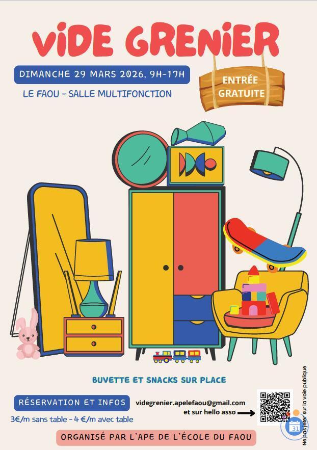 Image Vide-grenier organisé par l'APE de l'école du Faou (photo 1)