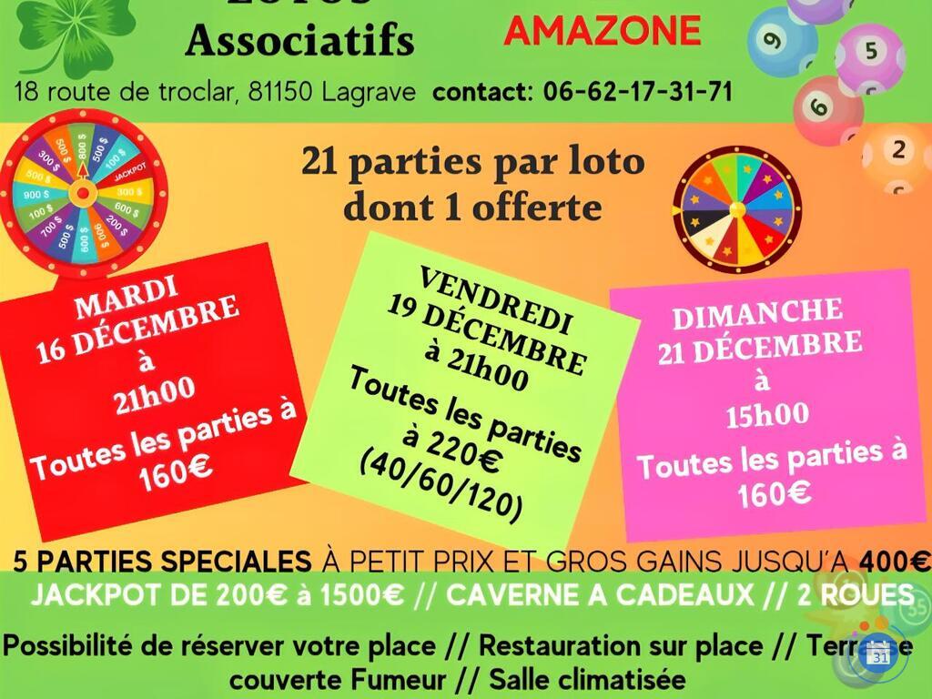 Image Super loto associatif 21 parties 21h le mas de lagrave (photo 1)