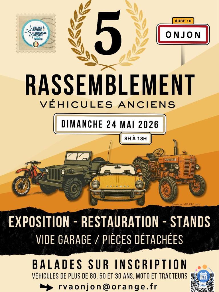 Image 5éme Rassemblement Véhicules Anciens d'Onjon (photo 1)