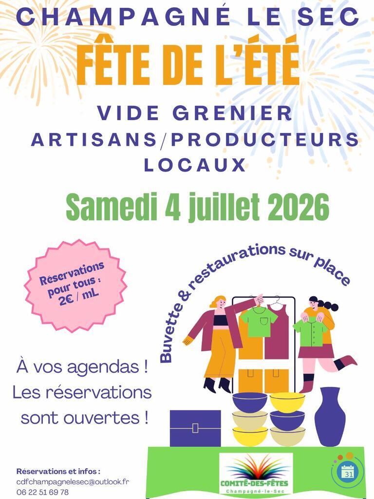 Image Fête de l'été vide grenier, artisans locaux et createurs (photo 1)