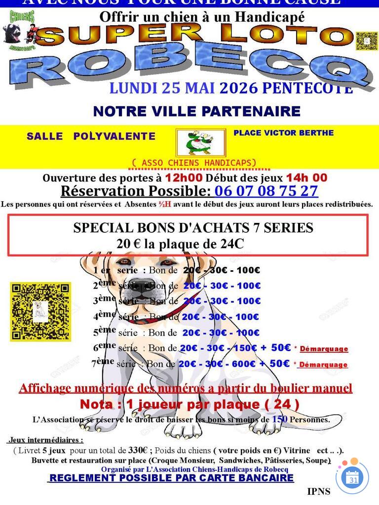 Image Loto asso chiens handicap de robecq a robecq (photo 1)