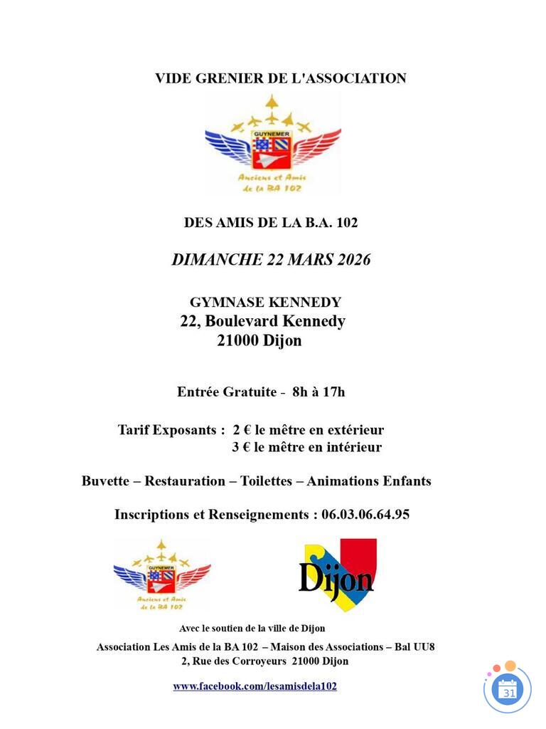 Image Vide Grenier des Amis de la BA 102 (photo 1)