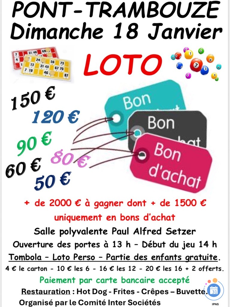 Image Super Loto Pont-Trambouze (photo 1)