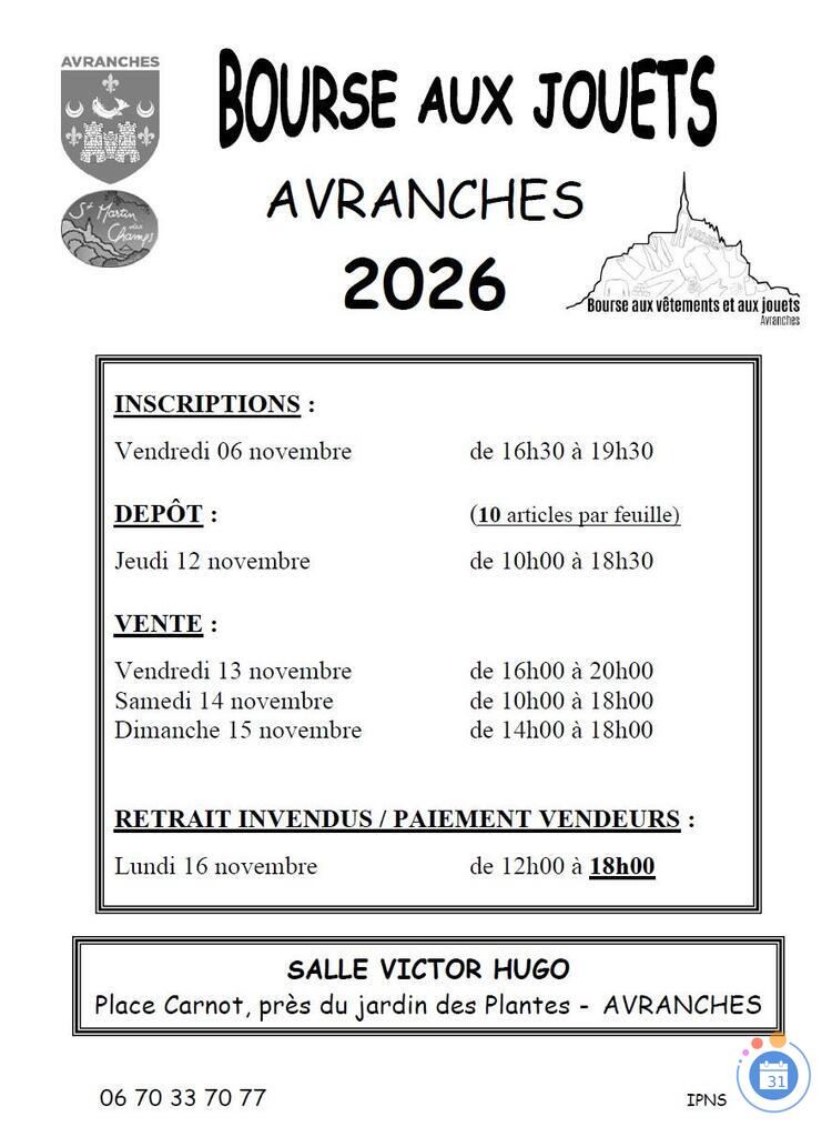 Image Bourse aux 5 000 jouets d'Avranches 2026 (photo 1)