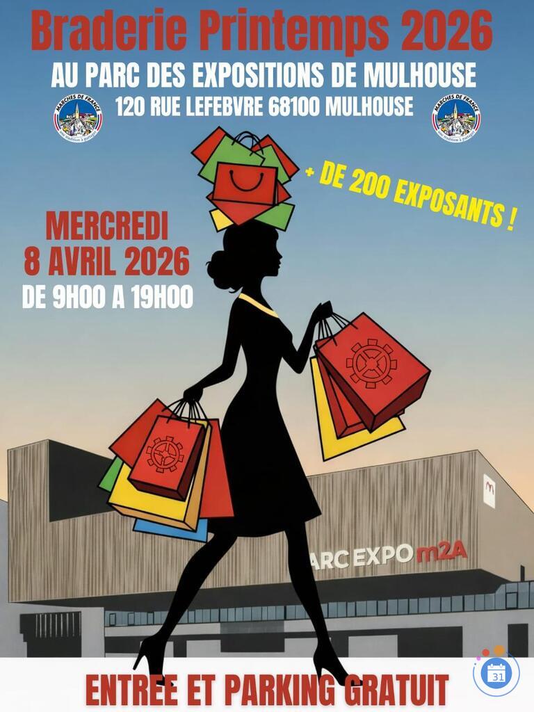 Image Braderie printemps 2026 'Parc des Expositions de Mulhouse' (photo 1)