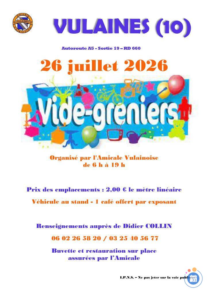 Image Vide greniers de vulaines (photo 1)