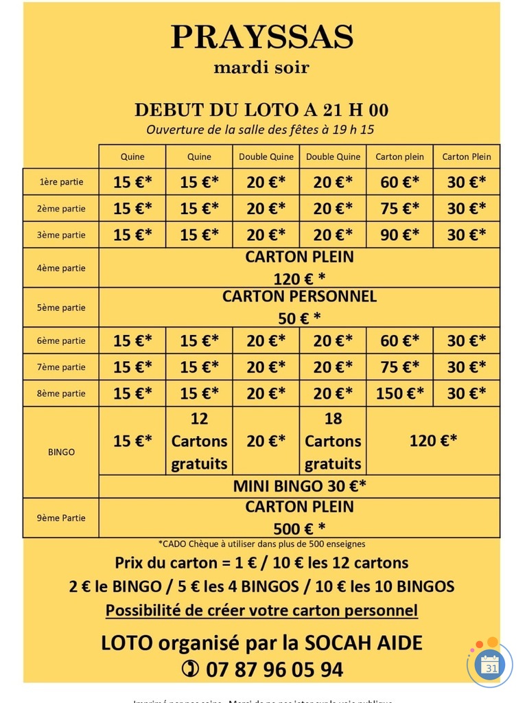 Image Loto de la socah aide (photo 1)