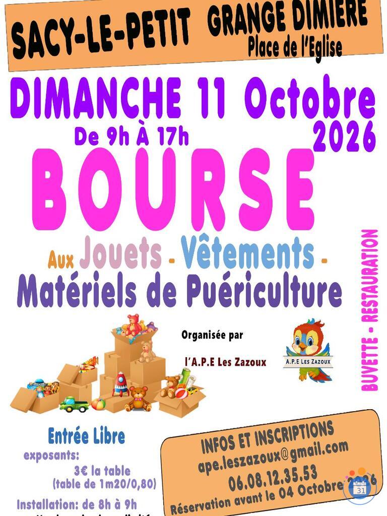 Image Bourse aux Jouets, Vêtements et Matériel de puériculture (photo 1)