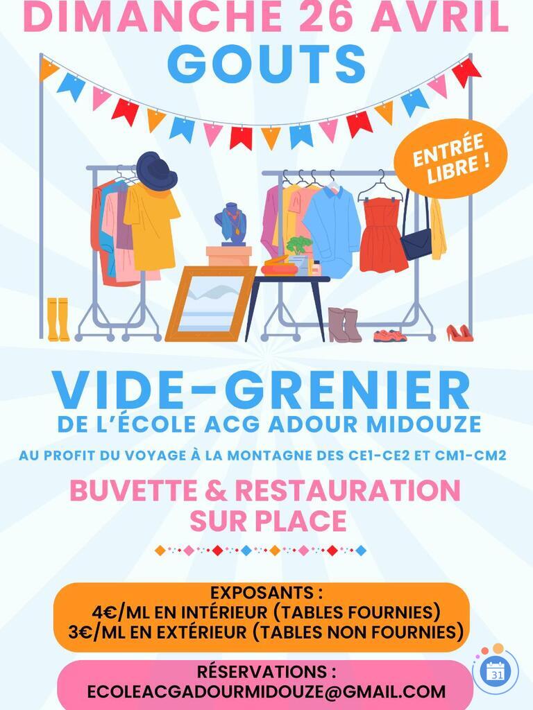 Image Vide-Greniers Ecole Audon Carcarès Gouts (photo 1)