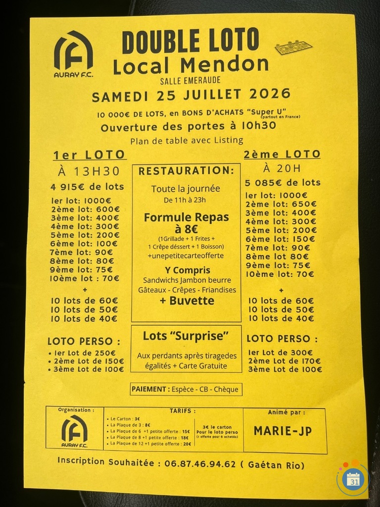 Image Mega double loto (photo 1)