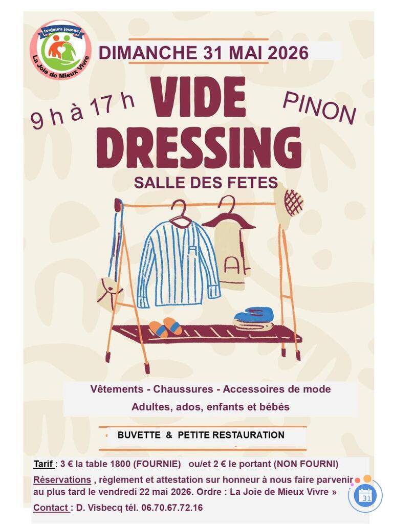 Image Vide-dressing en salle des fêtes de Pinon 02 (photo 1)
