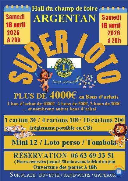 Image Super LOTO du Lions Club d'Argentan (photo 1)
