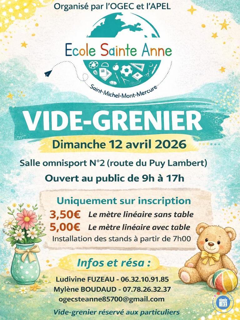 Image Vide-greniers de l'école Ste Anne (photo 1)