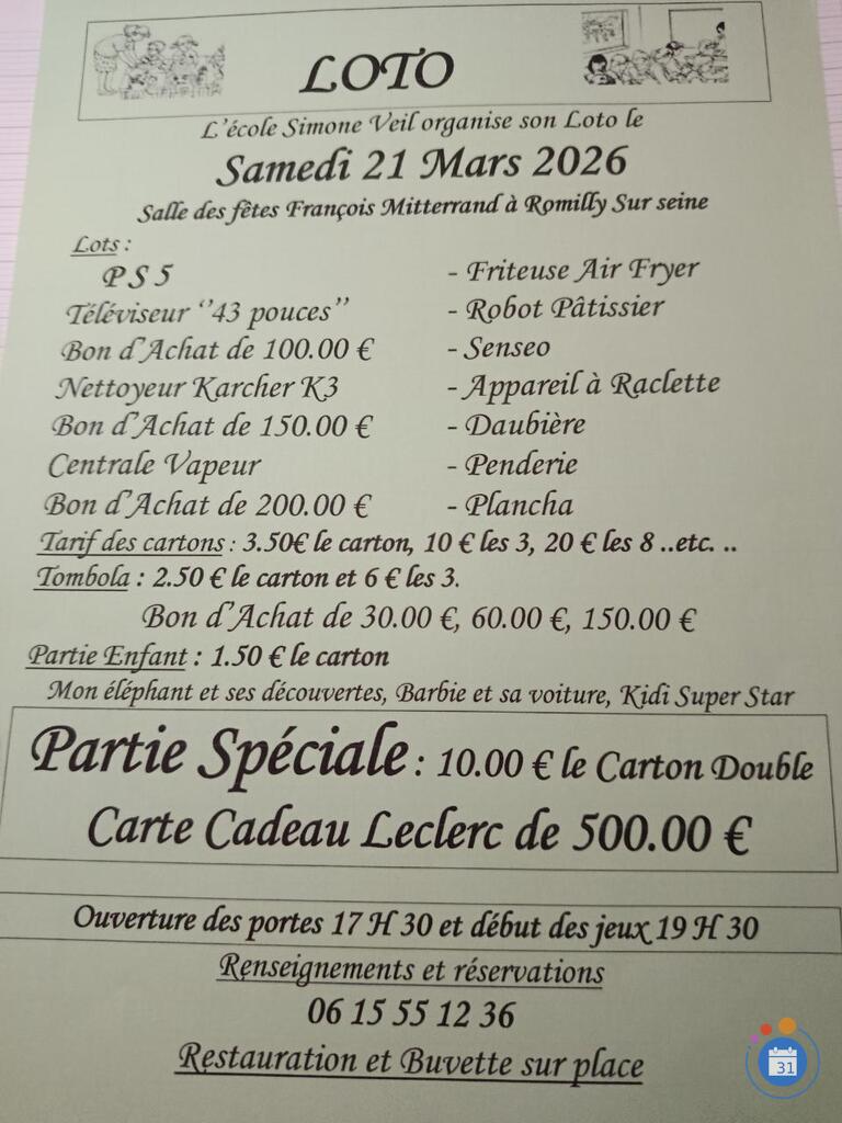 Image Loto école Simone Veil (photo 1)