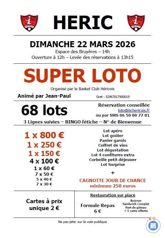Image Super loto Heric mars 2026 (photo 1)