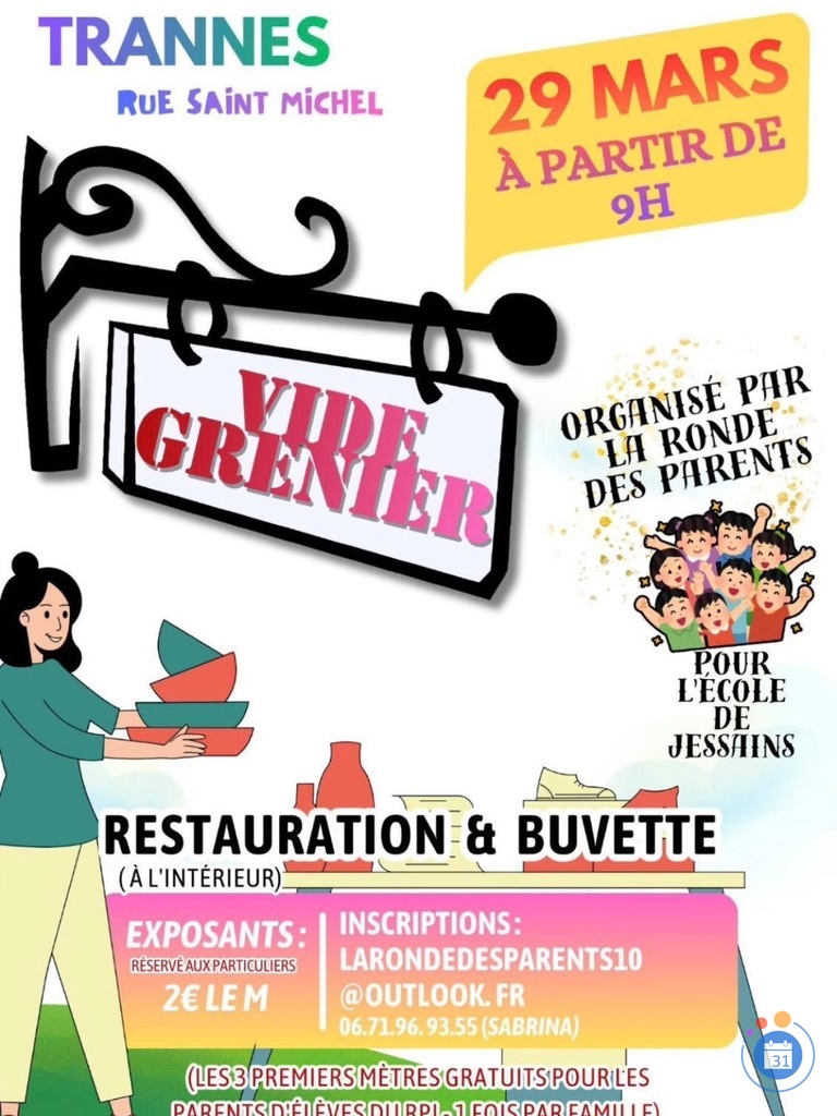 Image Vide grenier la ronde des parents (photo 1)