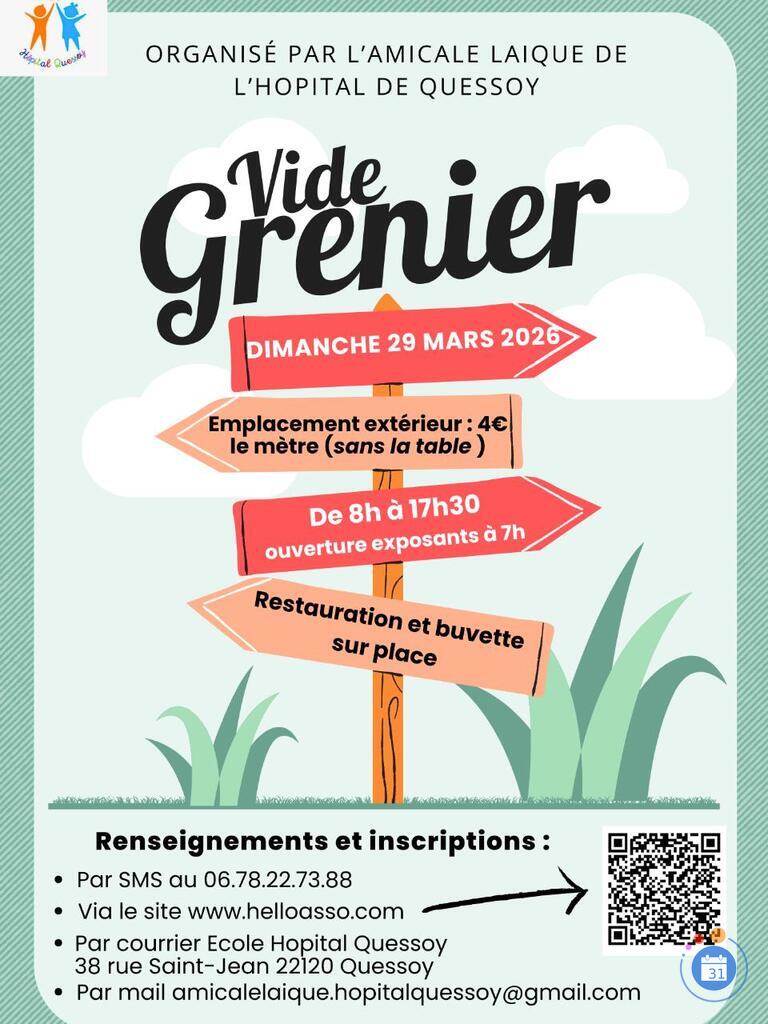 Image Vide grenier école Hôpital Quessoy (photo 1)