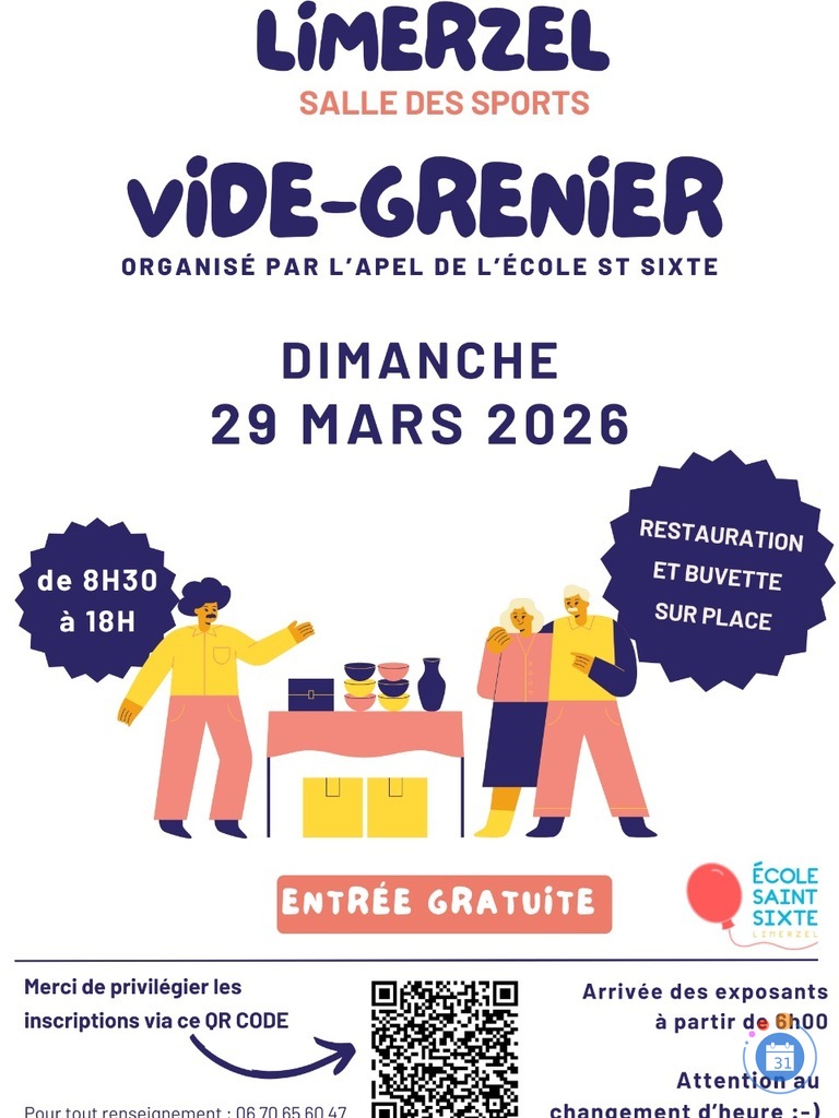 Image Vide-grenier organisé par l'APEL St Sixte (photo 1)