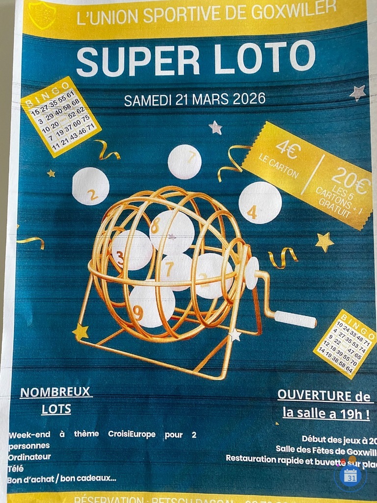 Image Loto organisé par lUS Goxwiller (photo 1)