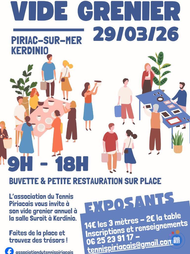 Image Vide-greniers de l'Association du Tennis Piriacais (photo 1)