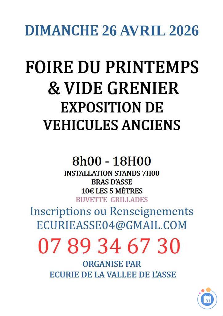 Image Fête du printemps vide grenier, foire artisanale (photo 1)