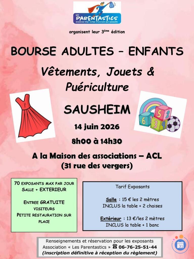 Image Bourse adultes enfants (vêtements, jouets et puériculture) (photo 1)
