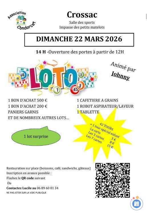Image Loto de l'association Condorcet (photo 1)