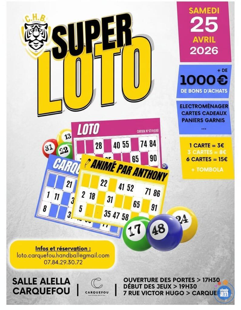 Image Super loto du carquefou handball animé par Anthony (photo 1)