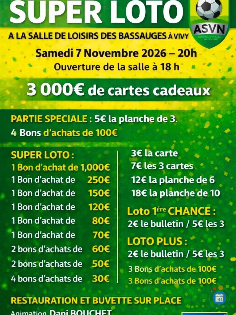 Image Loto animée par Dani Bouchet salle Bassauges Vivy (photo 1)