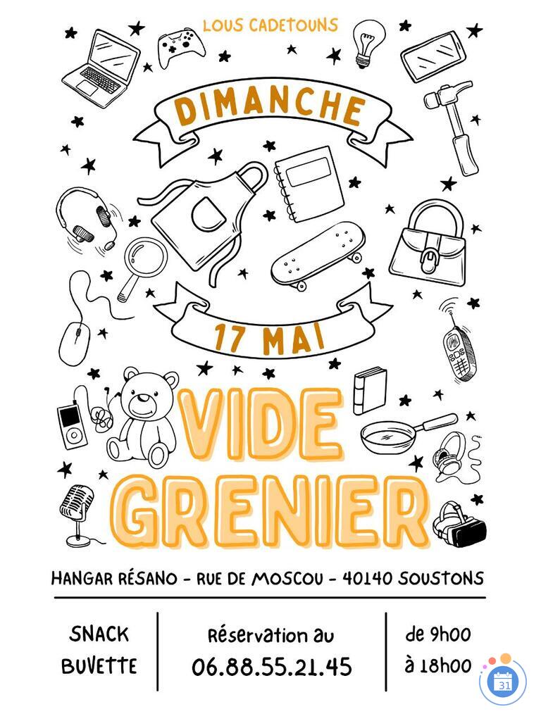 Image Vide grenier des Lous Cadetouns de SOUSTONS (photo 1)