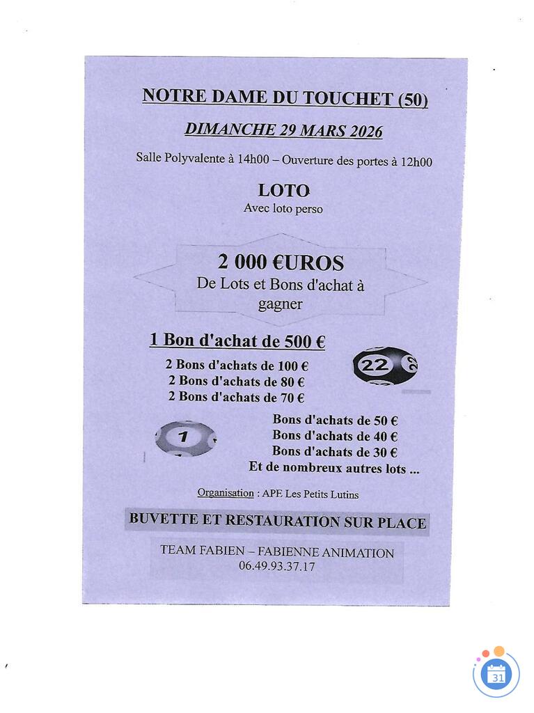 Image LOTO avec loto perso (photo 1)