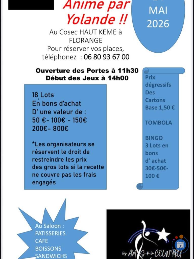 Image Loto les amis de la country (photo 1)