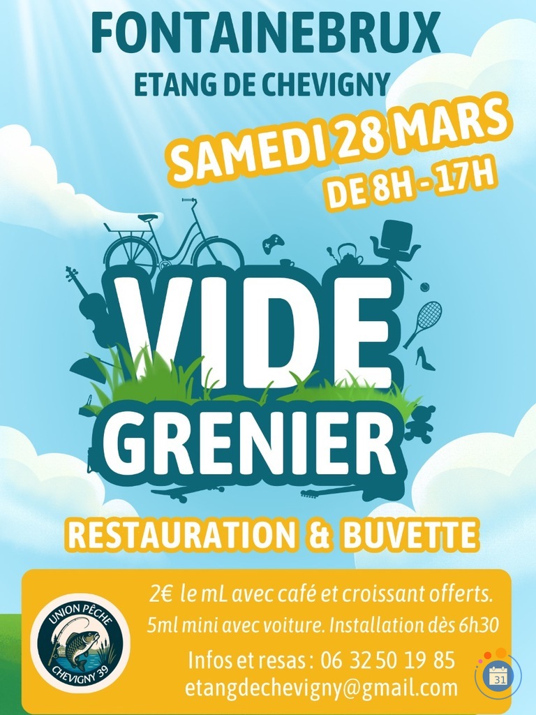 Image 2ème Vide Grenier de l’étang de Chevigny (photo 1)