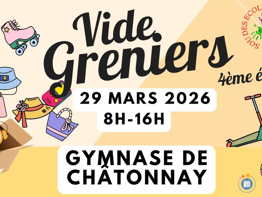 Image Vide Greniers du Sou des Ecoles de Chatonnay (photo 1)