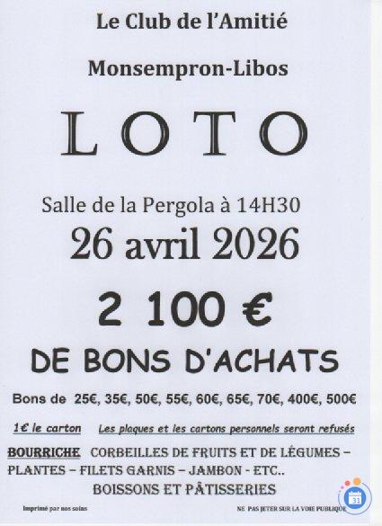 Image Loto du club de l'amitie (photo 1)