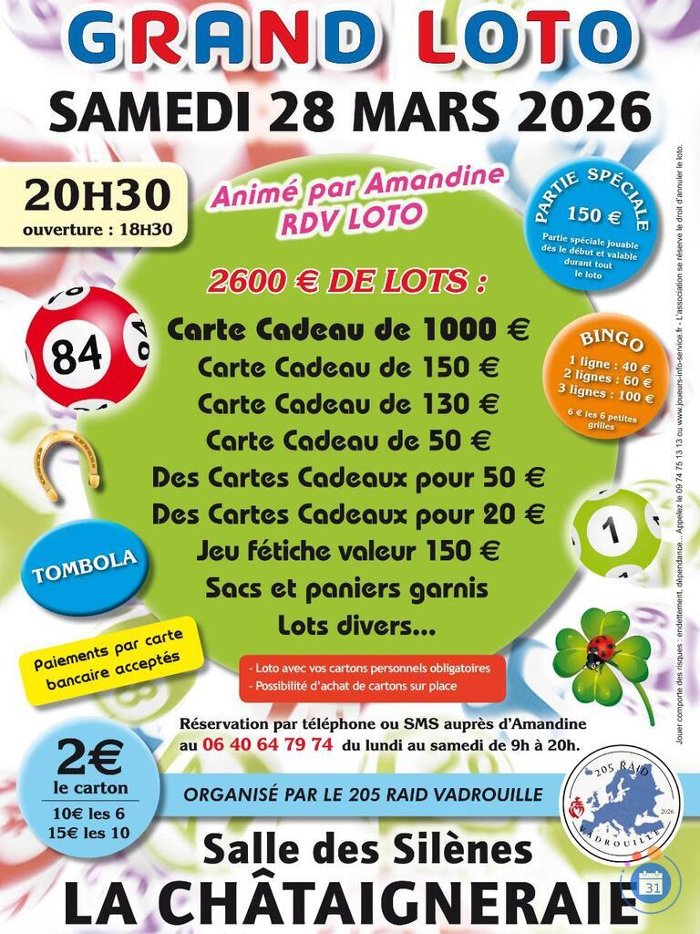 Image Grand loto anime par amandine rdv loto a la chataigneraie (photo 1)