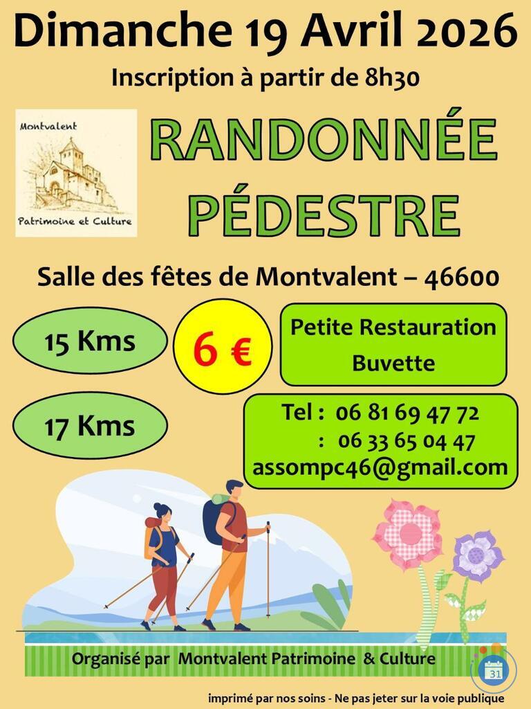 Image Randonnée Pédestre du 19 Avril 2026 - Montvalent (photo 1)