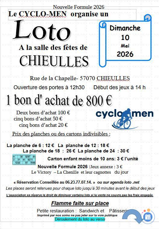 Image Loto du cyclo-men de chieulles (photo 1)