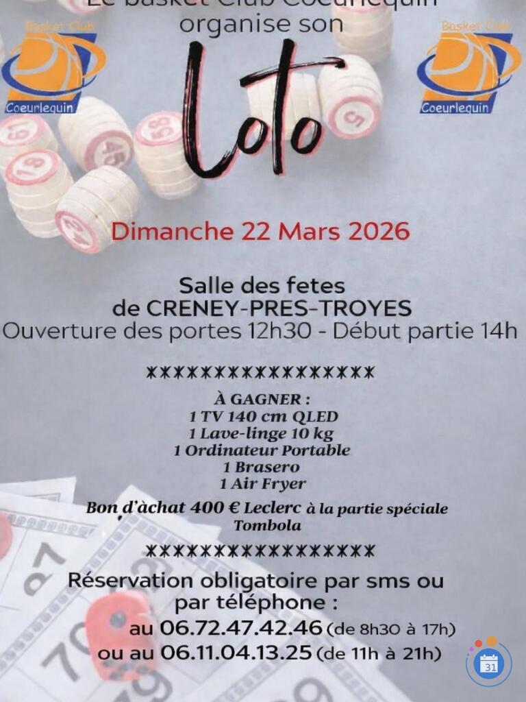 Image Loto du basket Club Coeurlequin (photo 1)