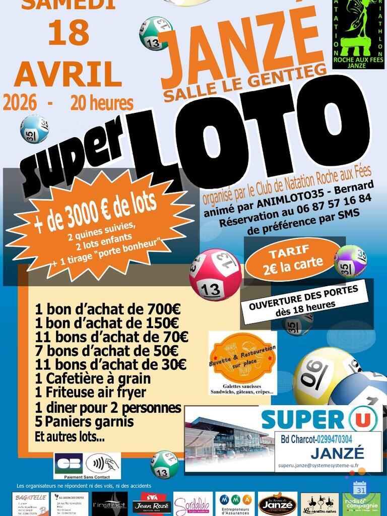 Image Loto natation triathlon roche aux fées animé par Animloto35 (photo 1)