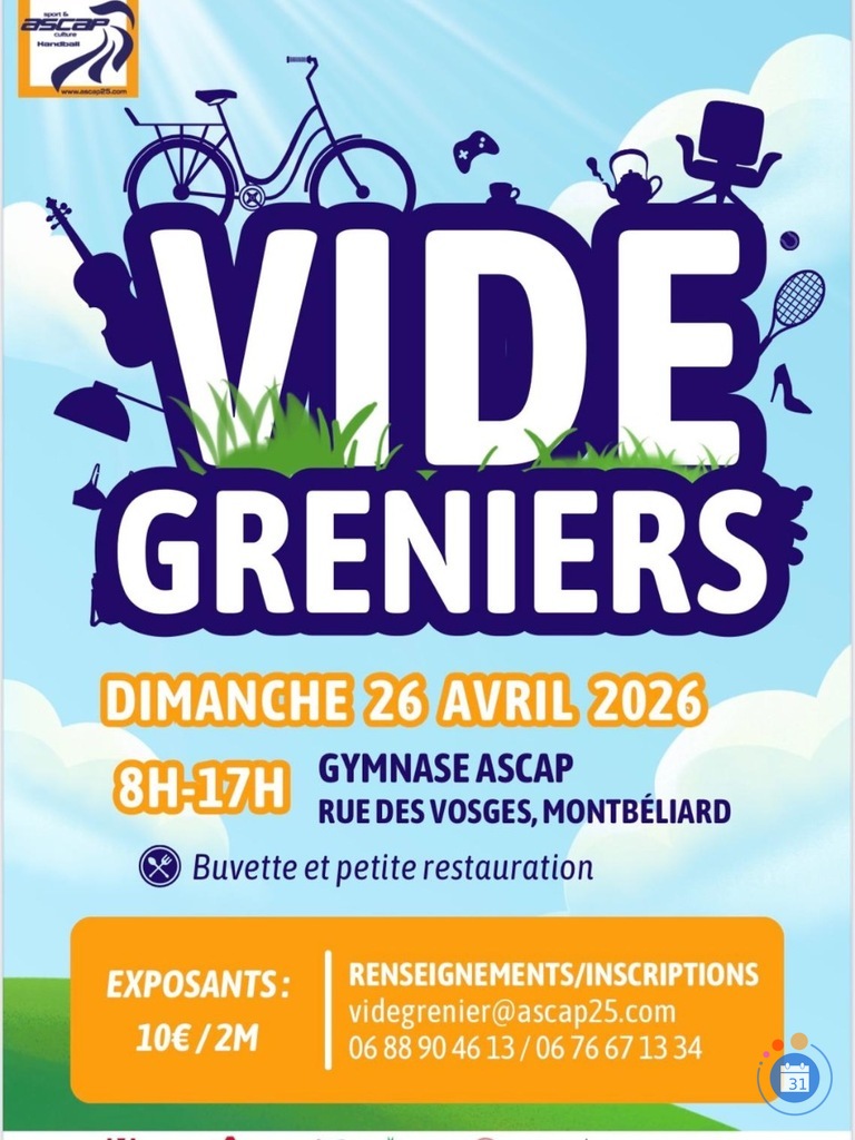 Image Vide-greniers Ascap Handball (photo 1)