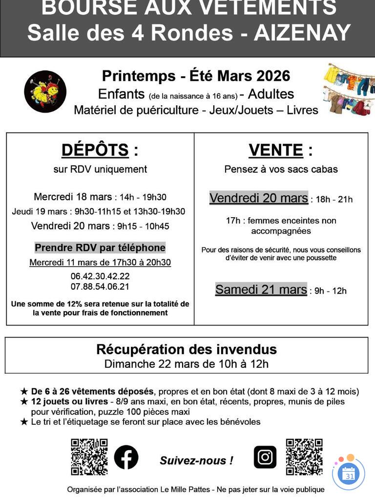 Image Bourse aux vêtements, puériculture et jouets Printemps - Été (photo 1)